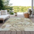 8' X 10' Taupe And Ivory Abstract Washable Indoor Outdoor Area Rug Transitional Style - Taupe, Ivory Color