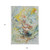 9' X 12' Ivory Blue And Yellow Abstract Washable Indoor Outdoor Area Rug