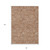 8' X 10' Copper And Beige Floral Washable Indoor Outdoor Area Rug - 608219135904