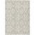 8' X 10' Beige And Ivory Trellis Washable Indoor Outdoor Area Rug