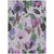 10' X 14' Lavender And Artichoke Green Floral Washable Indoor Outdoor Area Rug