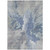 8' X 10' Denim Blue And Linen Abstract Washable Indoor Outdoor Area Rug