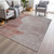 8' X 10' Salmon And Beige Geometric Washable Indoor Outdoor Area Rug - Salmon, Beige