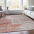 8' X 10' Salmon And Beige Geometric Washable Indoor Outdoor Area Rug - Salmon, Beige