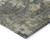 8' X 10' Gray And Charcoal Floral Washable Indoor Outdoor Area Rug