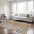 8' X 10' Terra Cotta Silver And Charcoal Oriental Washable Indoor Outdoor Area Rug