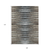 9' X 12' Brown Taupe And Chocolate Striped Washable Indoor Outdoor Area Rug