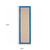 2' X 8' Blue and Beige Stain Resistant Indoor Outdoor Area Rug