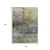 8' X 10' Olive Green Gold And Gray Abstract Washable Indoor Outdoor Area Rug