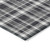 8' X 10' Black Gray and White Plaid Washable Non Skid Indoor Outdoor Area Rug