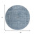 8' Blue And Beige Round Abstract Washable Indoor Outdoor Area Rug