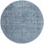 8' Blue And Beige Round Abstract Washable Indoor Outdoor Area Rug