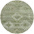 8' Olive Green And Fern Green Round Southwestern Washable Indoor Outdoor Area Rug - Olive Green, Fern Green