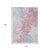 10' X 14' Blush Ivory And Blue Abstract Washable Indoor Outdoor Area Rug