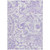 9' X 12' Lavender Ivory And Purple Paisley Washable Indoor Outdoor Area Rug