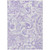 9' X 12' Lavender Ivory And Purple Paisley Washable Indoor Outdoor Area Rug