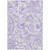 9' X 12' Lavender Ivory And Purple Paisley Washable Indoor Outdoor Area Rug