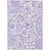 9' X 12' Lavender Ivory And Purple Paisley Washable Indoor Outdoor Area Rug
