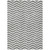10' X 14' Gray And Ivory Chevron Washable Indoor Outdoor Area Rug