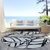 8' Black Gray And Beige Round Floral Washable Indoor Outdoor Area Rug