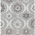 8' X 10' Gray Charcoal And Brown Medallion Washable Indoor Outdoor Area Rug