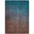 10' X 14' Teal Blue Chocolate And Charcoal Ombre Washable Indoor Outdoor Area Rug