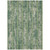 8' X 10' Green And Ivory Striped Washable Indoor Outdoor Area Rug Transitional Style - Green, Ivory Color
