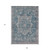 9' X 12' Blue Medallion Washable Indoor Outdoor Area Rug