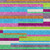 9' X 12' Lavender Orange And Lime Green Striped Washable Indoor Outdoor Area Rug