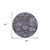 8' Purple And Black Round Damask Washable Indoor Outdoor Area Rug