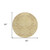 8' Gold Beige And Taupe Round Floral Washable Indoor Outdoor Area Rug - Gold, Beige, Taupe