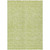 9' X 12' Artichoke Green And Ivory Floral Washable Indoor Outdoor Area Rug