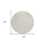 8' Ivory And Beige Round Striped Washable Indoor Outdoor Area Rug