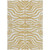 9' X 12' Gold And Ivory Animal Print Washable Indoor Outdoor Area Rug