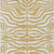 9' X 12' Gold And Ivory Animal Print Washable Indoor Outdoor Area Rug