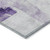 10' X 14' Lavender Gray And Ivory Abstract Washable Indoor Outdoor Area Rug