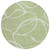 8' Artichoke Green And Ivory Round Abstract Washable Indoor Outdoor Area Rug Transitional Style - Artichoke Green, Ivory Color