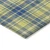 8' X 10' Yellow Blue And Ivory Plaid Washable Indoor Outdoor Area Rug