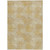 9' X 12' Gold Beige And Wheat Polka Dot Washable Indoor Outdoor Area Rug