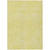 9' X 12' Yellow And Ivory Abstract Washable Indoor Outdoor Area Rug