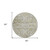 8' Taupe Beige And Gold Round Oriental Washable Indoor Outdoor Area Rug