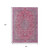 8' X 10' Pink And Lavender Medallion Washable Indoor Outdoor Area Rug