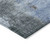 9' X 12' Blue Gray And Dark Brown Abstract Washable Indoor Outdoor Area Rug