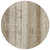 8' Brown And Ivory Round Striped Washable Indoor Outdoor Area Rug - 608219317829