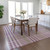 10' X 14' Purple Green And Ivory Plaid Washable Indoor Outdoor Area Rug
