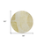 8' Gold Wheat And Beige Round Abstract Washable Indoor Outdoor Area Rug