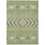 8' X 10' Green Taupe And Ivory Southwestern Washable Indoor Outdoor Area Rug
