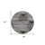 8' Black And White Round Abstract Washable Indoor Outdoor Area Rug