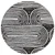 8' Black And White Round Abstract Washable Indoor Outdoor Area Rug
