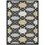 10' X 14' Black Gray And Ivory Trellis Washable Indoor Outdoor Area Rug